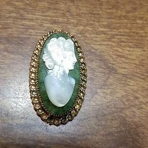 Cameo Brouch on Jade GF signed Atamore